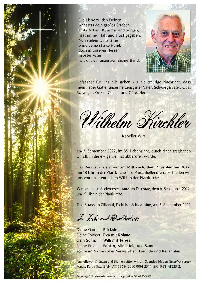 Parte von Wilhelm Kirchler